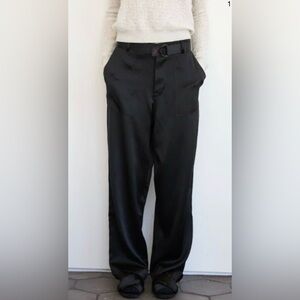 Brazeau Tricot Utility Trousers in chiffon grey small new
